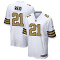 Mens New Orleans Saints #21 Justin Reid Nike White Gold Alternate F.U.S.E Limited Jersey