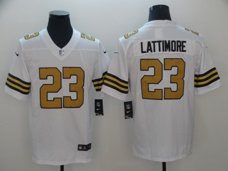 Men’s New Orleans Saints #23 Marshon Lattimore Nike White Color Rush Legend Player Jersey