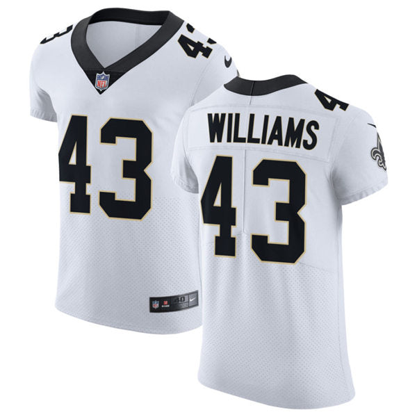 Mens New Orleans Saints #43 Marcus Williams Nike White Vapor Untouchable Limited Jersey
