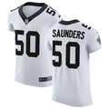 Mens New Orleans Saints #50 Khalen Saunders Nike White Vapor F.U.S.E Limited Jersey