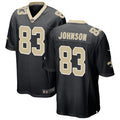 Mens New Orleans Saints #83 Juwan Johnson Nike Black Vapor F.U.S.E Limited Jersey