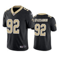 Men’s New Orleans Saints #92 Tanoh Kpassagnon Nike Black Vapor Untouchable Limited Jersey