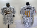 Men’s New Orleans Saints Alvin Kamara #41 Arctic Camo 2024 Salute to Service Jersey