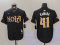 Men’s New Orleans Saints Alvin Kamara #41 Black Jersey