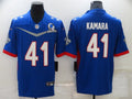 Men’s New Orleans Saints Alvin Kamara #41 Blue All Star Jersey