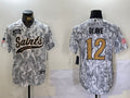 Men’s New Orleans Saints Chris Olave #12 Arctic Camo 2024 Salute to Service Jersey