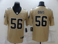 Men’s New Orleans Saints Demario Davis #56 Gold Inverted Jersey