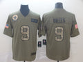 Men’s New Orleans Saints Drew Brees #9 Brown Jersey
