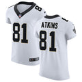 Mens New Orleans Saints Retired Player #81 Doug Atkins Nike White Vapor Untouchable Limited Jersey