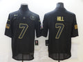Men’s New Orleans Saints Taysom Hill #7 Black Jersey