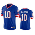 Men’s New York Giants #10 Eli Manning Royal Classic Vapor Limited Jersey