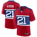 Men’s New York Giants #21 Paulson Adebo Nike Century Red Alternate Vapor F.U.S.E. Limited Jersey