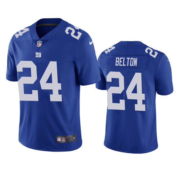 Men’s New York Giants #24 Dane Belton Nike White Vapor Untouchable Limited Jersey