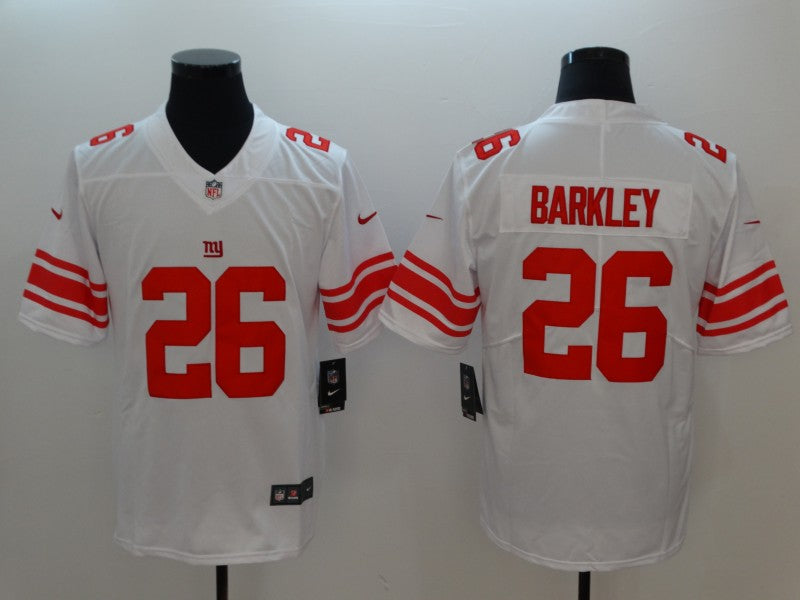 Men’s New York Giants #26 Saquon Barkley Jersey White