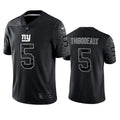 Men’s New York Giants #5 Kayvon Thibodeaux Black Reflective Limited Jersey