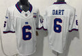 Men’s New York Giants #6 Jaxson Dart White Color Rush Limited Jersey