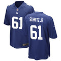 Men’s New York Giants #61 John Michael Schmitz Nike Royal Team Color Vapor Untouchable Limited Jersey