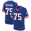 Men’s New York Giants #75 Joshua Ezeudu Nike Royal Classic Limited Jersey