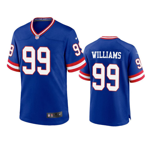 Men’s New York Giants #99 Leonard Williams Royal Classic Game Jersey