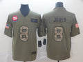 Men’s New York Giants Daniel Jones #8 Brown Jersey