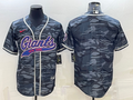 Men’s New York Giants Grey Camouflage Blank Jersey