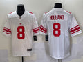 Men’s New York Giants Jevon Holland #8 White Jersey