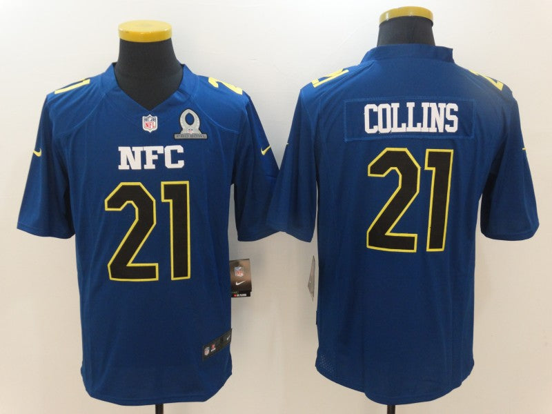 Men’s New York Giants Landon Collins #21 Blue Jersey