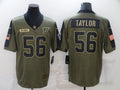 Men’s New York Giants Lawrence Taylor #56 Brown Jersey
