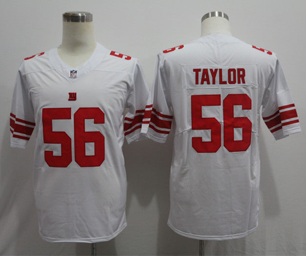 Men’s New York Giants Lawrence Taylor #56 White Jersey