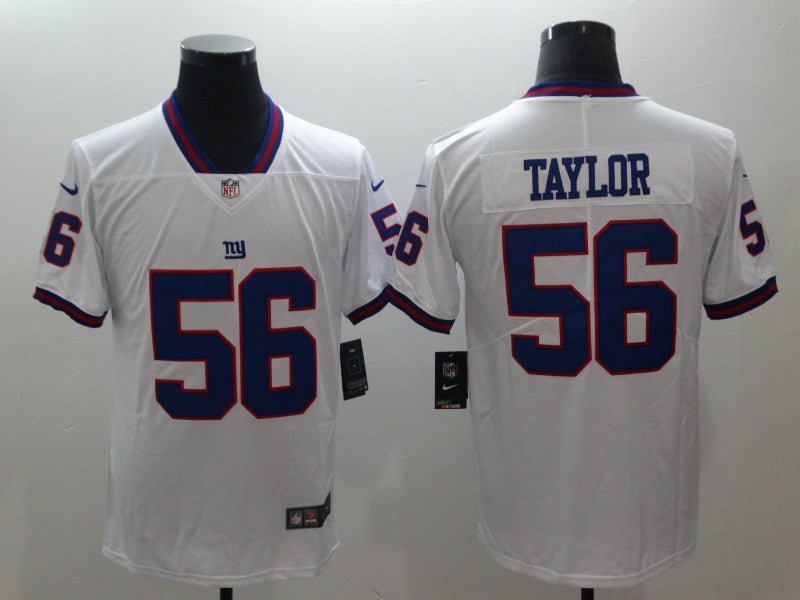 Men’s New York Giants Lawrence Taylor #56 White Jersey