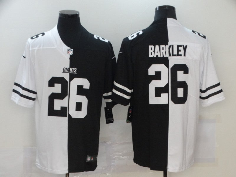 Men’s New York Giants Saquon Barkley #26 Black/White Jersey