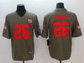 Men’s New York Giants Saquon Barkley #26 Brown Authentic Jersey
