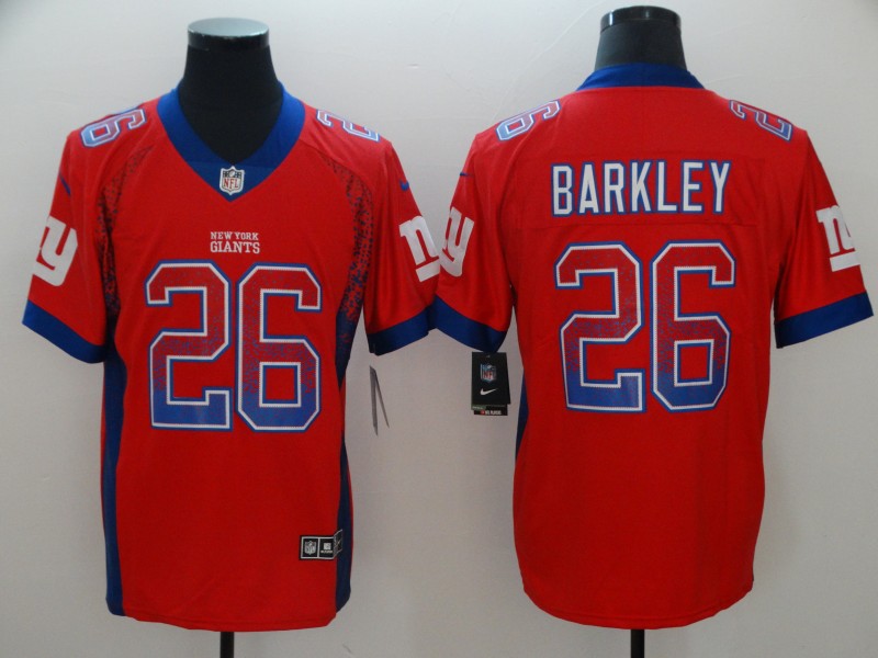 Men’s New York Giants Saquon Barkley #26 Red Jersey