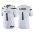 Men’s New York Jets #1 Ahmad Sauce Gardner Nike White Vapor Limited Jersey
