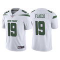 Men’s New York Jets #19 Joe Flacco Nike White Vapor Limited Jersey