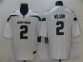 Men’s New York Jets #2 Zach Wilson Nike White NFL Vapor Limited Jersey
