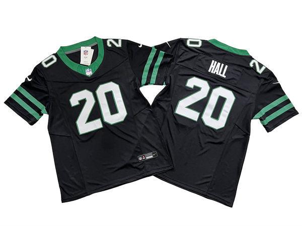 Men’s New York Jets #20 Breece Hall Nike Black Alternate Legacy Game Jersey