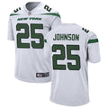 Men’s New York Jets #25 Ty Johnson Nike White Vapor Limited Jersey