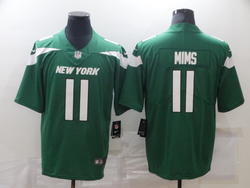 Men’s New York Jets Denzel Mims #11 Green Jersey
