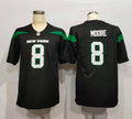 Men’s New York Jets Elijah Moore #8 Stealth Black Jersey