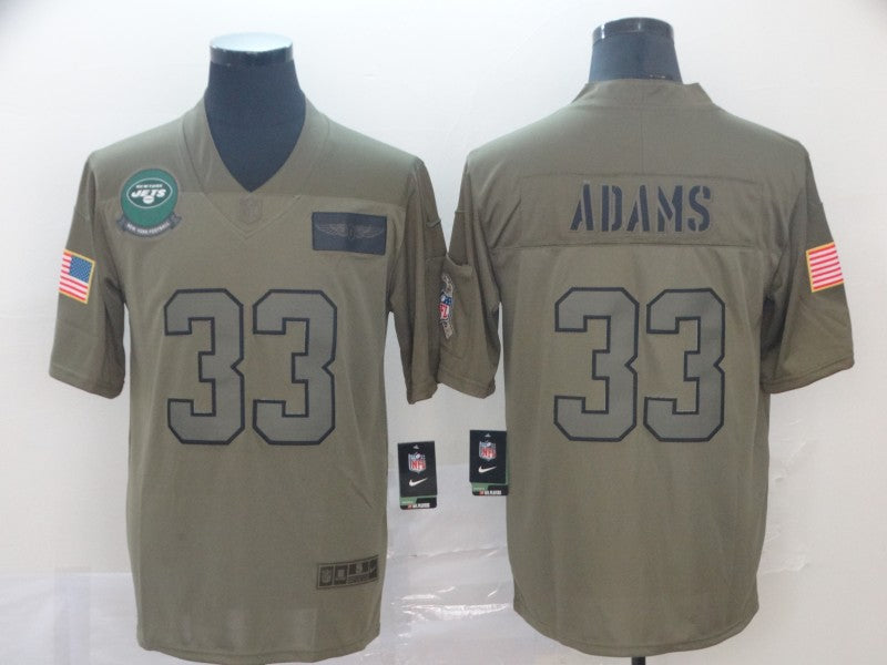 Men’s New York Jets Jamal Adams #33 Brown Jersey