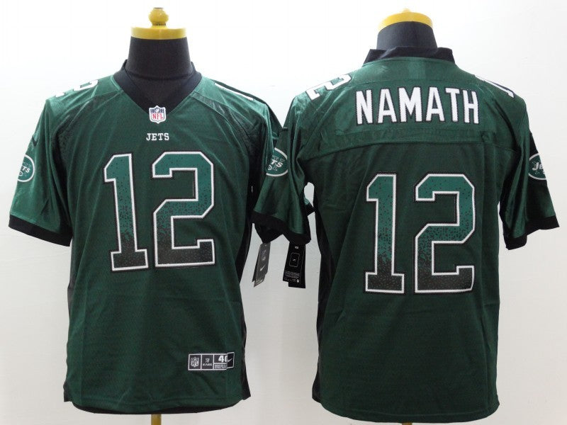 Men’s New York Jets Joe Namath #12 Green Jersey