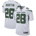 Men’s New York Jets Retired Player #28 Curtis Martin Nike White NFL Vapor Limited Jersey