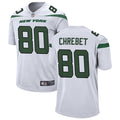 Men’s New York Jets Retired Player #80 Wayne Chrebet Nike White Vapor Limited Jersey