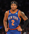 Mens New York Knicks #2 Miles McBride Royla 2023-24 City Edition Swingman Jersey