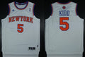 Men’s New York Knicks #5 Jason Kidd Revolution 30 Swingman 2013 White Jersey