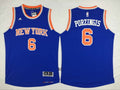 Men’s New York Knicks #6 Kristaps Porzingis Revolution 30 Swingman 2015-16 New Blue Jersey
