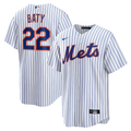 Men’s New York Mets Brett Baty #22 White Jersey