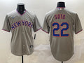 Men’s New York Mets Juan Soto #22 Gray Jersey