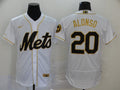 Men’s New York Mets Pete Alonso #20 White Authentic Jersey
